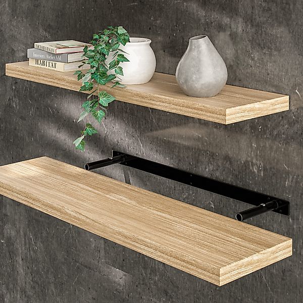 Casaria Wandboard, Eiche Hängeregal mit Halterung günstig online kaufen