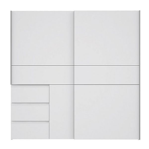 FORTE Schiebetürenschrank in Weiss - 200,1x200,5x61,2cm (BxHxT) günstig online kaufen