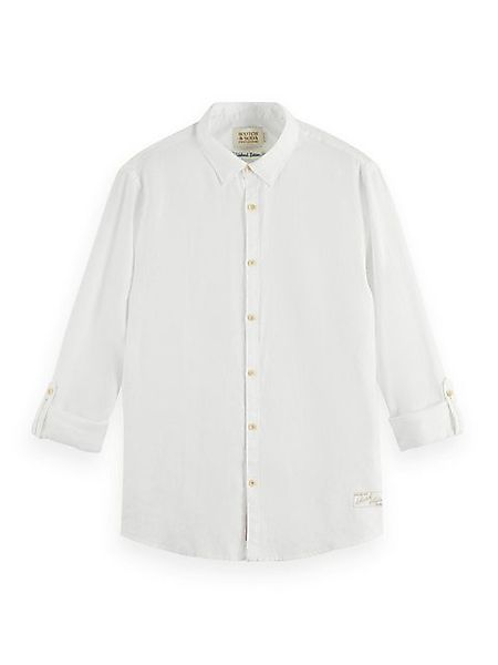Scotch & Soda Kurzarmhemd Linen shirt with roll-up günstig online kaufen