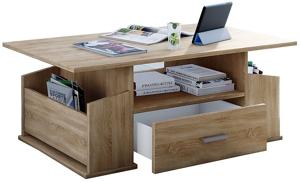 VCM Couchtisch Holz Sofatisch Couchtisch Schublade Junata, Pflegeleicht günstig online kaufen