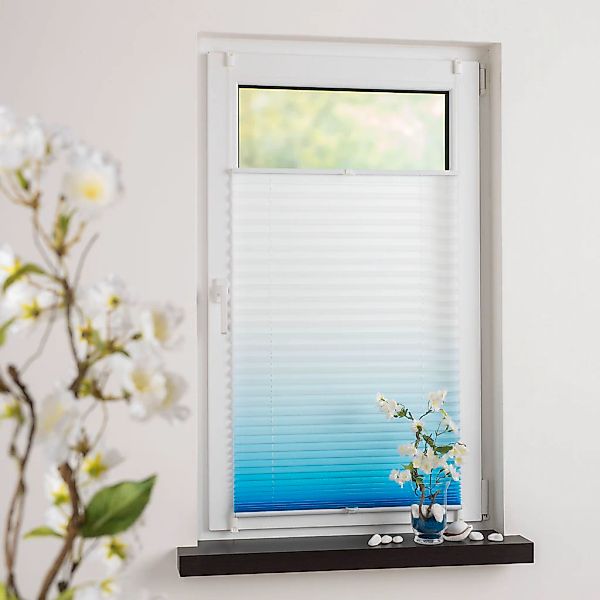 GARESA Plissee "Farbverlauf" Lichtschutz ohne Bohren verspannt einfache Mon günstig online kaufen