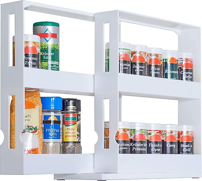 UPP Gewürzregal UPP Gewürzregal weiß l Ordnungssystem f. Gewürze und Medika günstig online kaufen