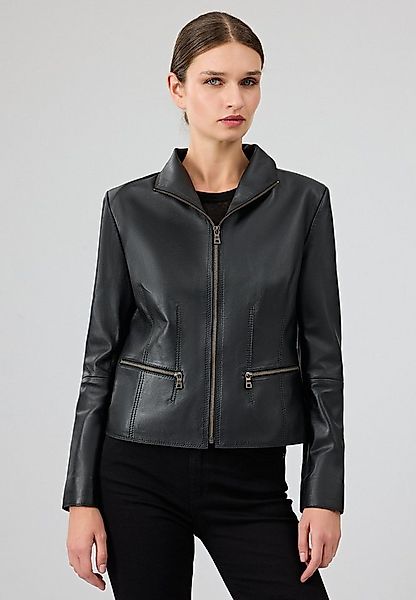 Derimod Lederjacke Amy Kurzlederjacke Regular Fit, Reißverschluss, Umlegekr günstig online kaufen