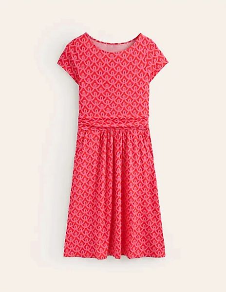Amelie Jersey-Kleid Damen Boden, Sangria Sunset Pink, Geo Terrace günstig online kaufen