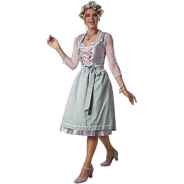 dressforfun Dirndl Frauenkostüm Midi-Dirndl Oberammergau Modell günstig online kaufen