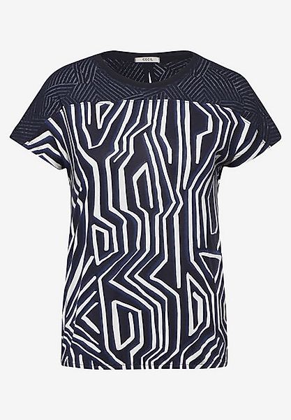 CECIL T-Shirt TOS Burnout Mix Shirt AOP günstig online kaufen