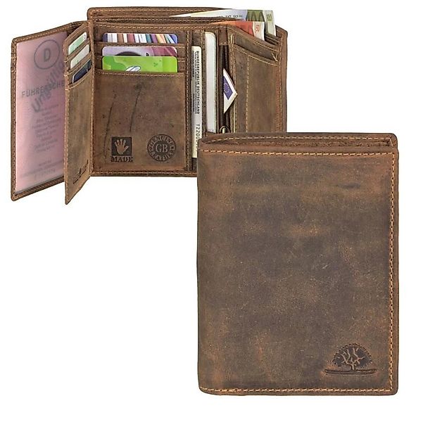 Greenburry Geldbörse Vintage, Portemonnaie, Lederbörse, Herrenbörse mit RFI günstig online kaufen