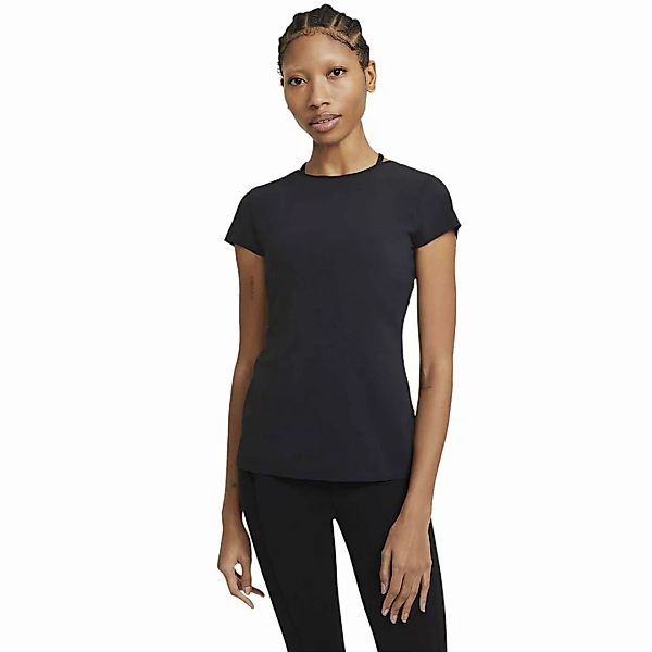 Nike Yoga Luxe Kurzarm T-shirt XS Black / Dk Smoke Grey günstig online kaufen