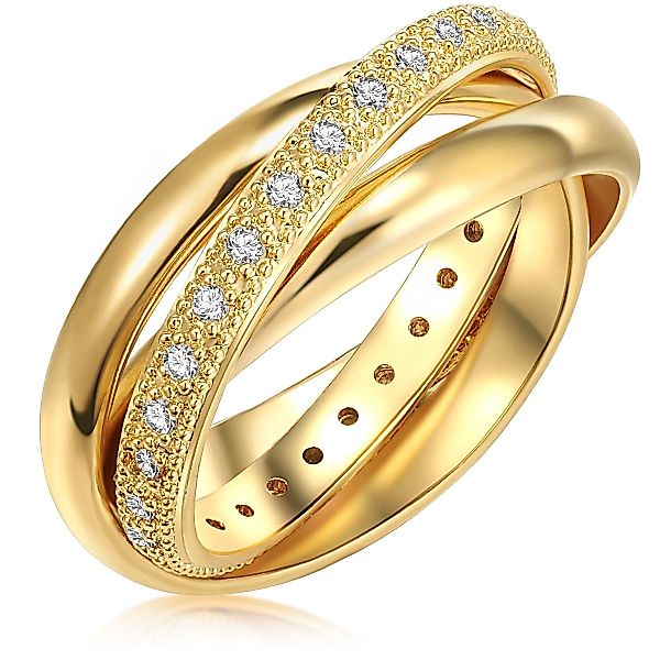 Lulu & Jane Fingerring gelbgold, mit günstig online kaufen