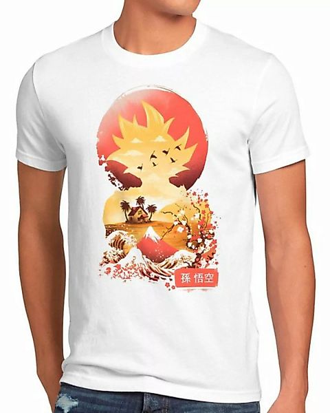 style3 Print-Shirt Herren T-Shirt Kame House Sunset super dragonball z gt s günstig online kaufen