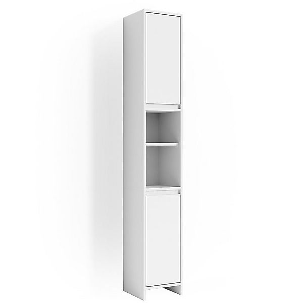 Vicco Badschrank Emma Weiß 30 x 190 cm günstig online kaufen