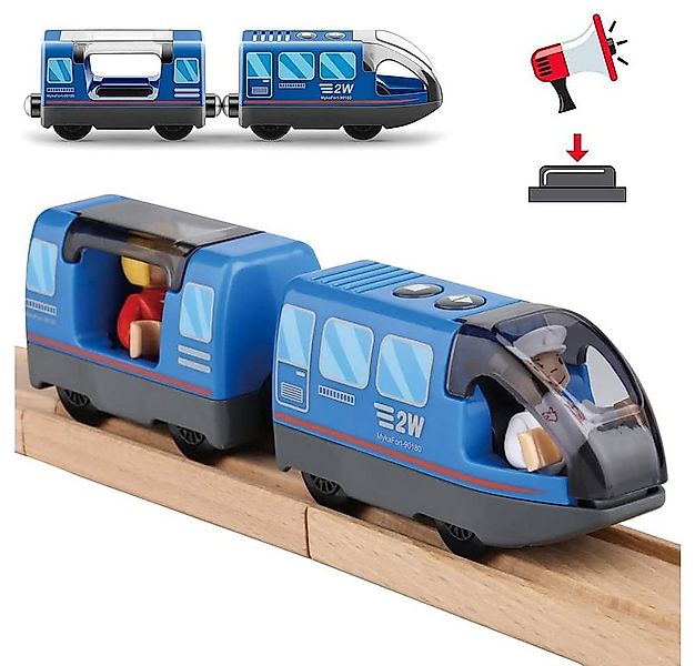 CLTYQ Spielzeug-Eisenbahn Batteriebetriebener Zug für Holzeisenbahn Schiene günstig online kaufen