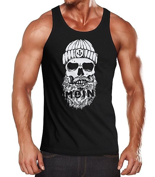 Neverless Tanktop Herren Tank-Top Moin Totenkopf Anker Skull Muskelshirt Mu günstig online kaufen