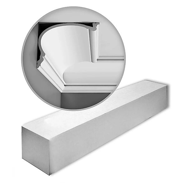 ORAC DECOR C343 LUXXUS Zierleisten 1 Karton Set 5 Stuckleisten 10 m Weiß günstig online kaufen