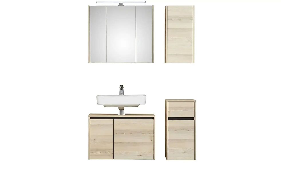 Badkombination  Dillinger See ¦ holzfarben ¦ Maße (cm): B: 115 H: 200 Schrä günstig online kaufen