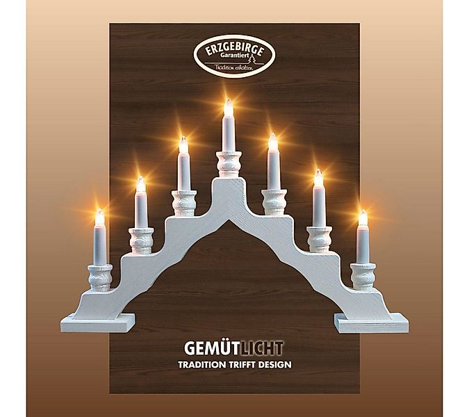 Weigla Lichterbogen Schwede, Weihnachtsdeko, Made in Germany (1-tlg), 7-fla günstig online kaufen