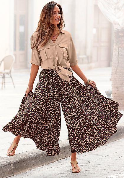 LASCANA Hosenrock aus glatter Ware, Culotte, günstig online kaufen