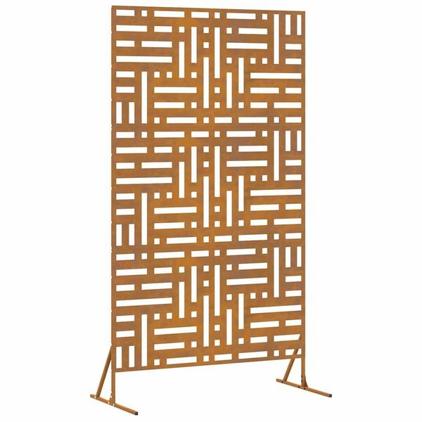 vidaXL Gartenzaun Sichtschutz Grau Stahl, (1-St) günstig online kaufen