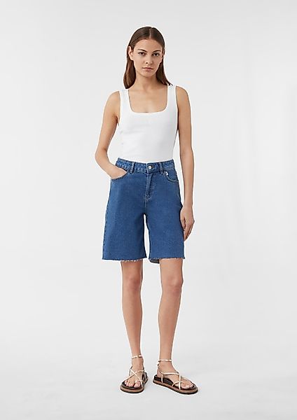 comma Jeansshorts Jeans-Hose Bermuda-Jeans mit High günstig online kaufen