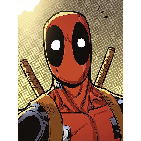 Komar Wandbild Marvel Deadpool Holup 30 cm x 40 cm Rot günstig online kaufen