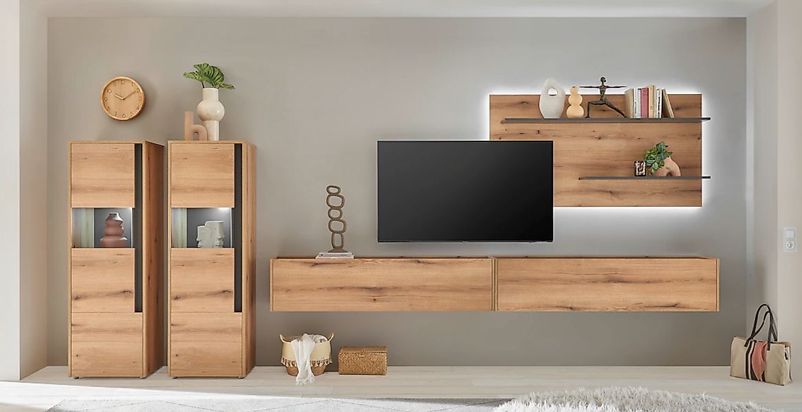 Home affaire Wohnwand "City/Giron, moderne Anbauwand, Komplettset in vielen günstig online kaufen