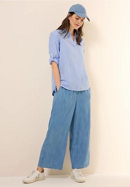 Gestreifte Seersucker Bluse günstig online kaufen