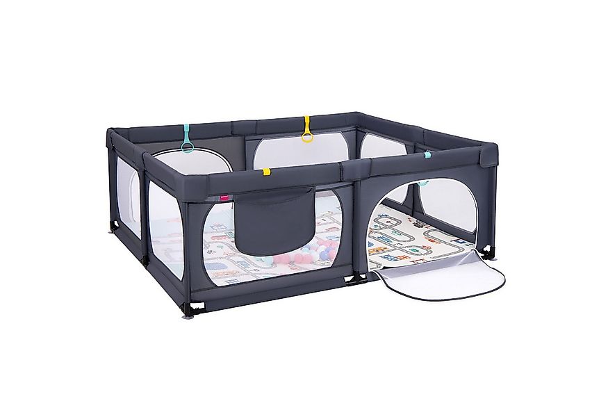 COSTWAY Laufgitter, Laufstall mit Matte, 50 Meeresbällen, für Baby günstig online kaufen