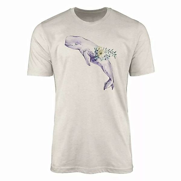 Sinus Art T-Shirt Herren Shirt 100% gekämmte Bio-Baumwolle T-Shirt Beluga W günstig online kaufen