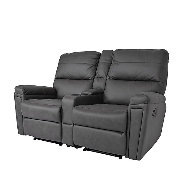 MCW 2er Kinosessel K17 Stoff/Textil Dunkelgrau günstig online kaufen