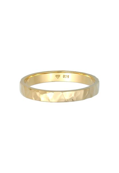 Elli Fingerring Basic Bandring Fein Gehämmert günstig online kaufen