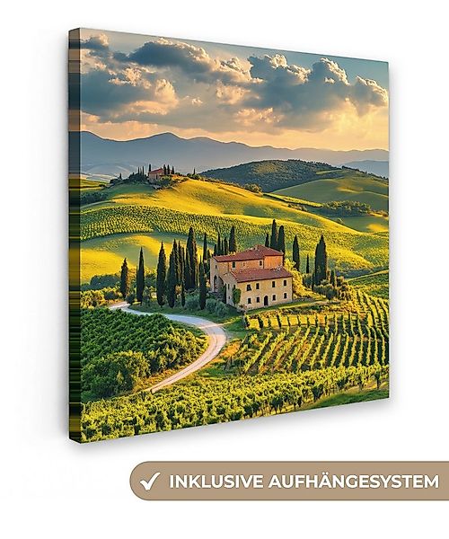 OneMillionCanvasses® Leinwandbild Toskana - Landschaft - Weinberge, Fotodru günstig online kaufen