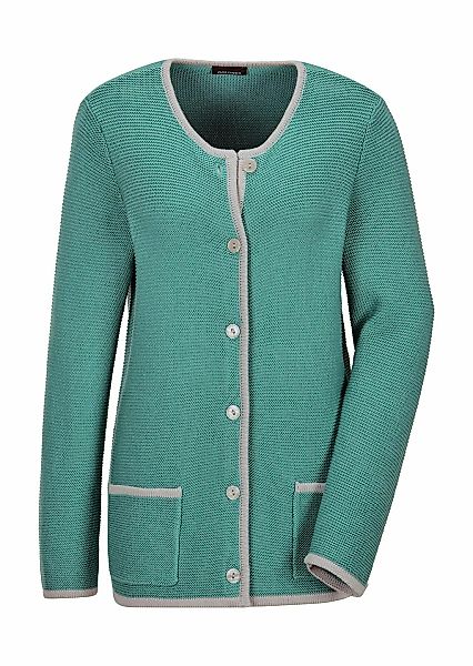 GOLDNER Strickjacke "Elegante Strickjacke mit Taschen" Knöpfe in Perlmutopt günstig online kaufen
