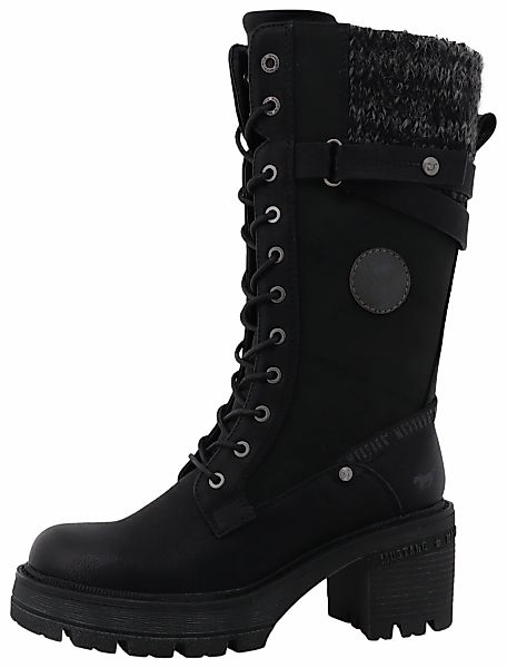 Mustang Shoes Winterstiefel "Madlin" Snowboots, Winterstiefel mit Textilkra günstig online kaufen