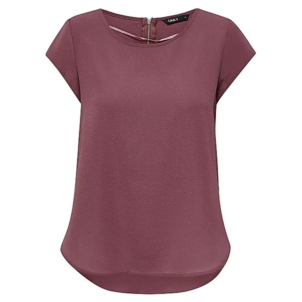 Only Vic Einfarbiges T-shirt Mit Kurzen Ärmeln 42 Rose Brown günstig online kaufen