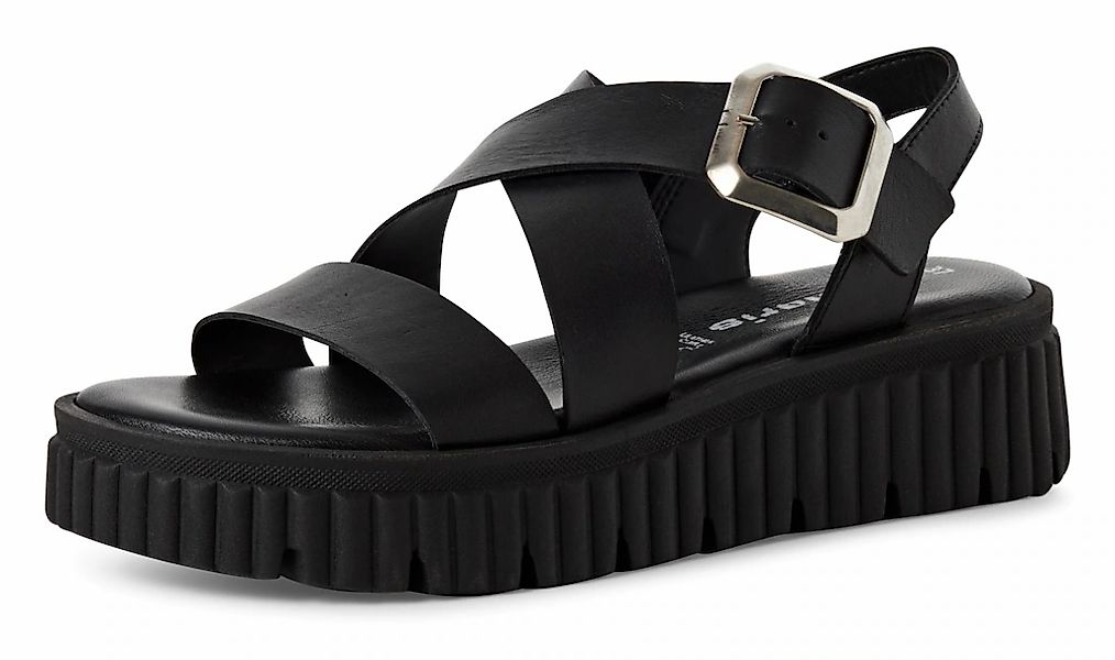 Tamaris Sandalette, Plateau, Riemchensandale, Sommerschuh mit Touch It-Auss günstig online kaufen