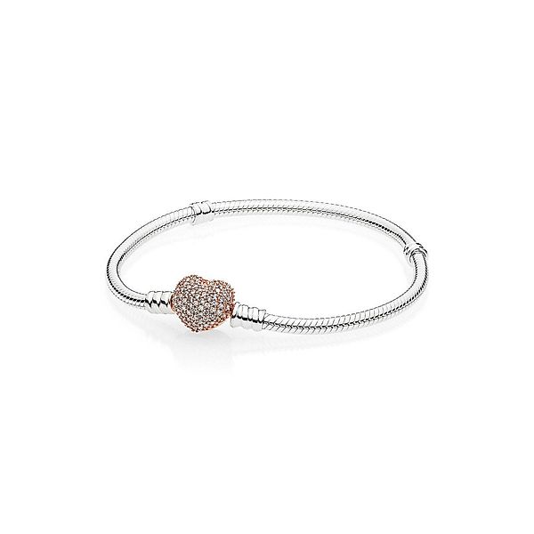 Pandora Perlenarmband Pandora Armband mit Pavé-Herzverschluss günstig online kaufen