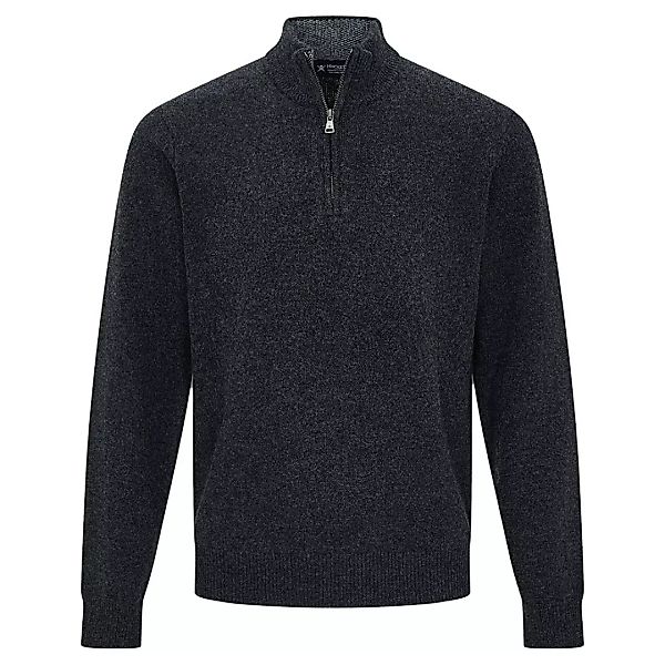 Hackett Lambswool Halber Reißverschluss Sweater 2XL Charcoal günstig online kaufen