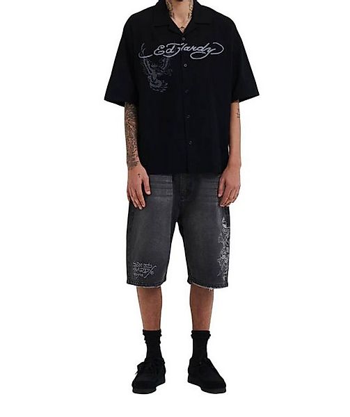 Ed Hardy Jeansshorts Short Jeans Ed Hardy Death or Glory black günstig online kaufen