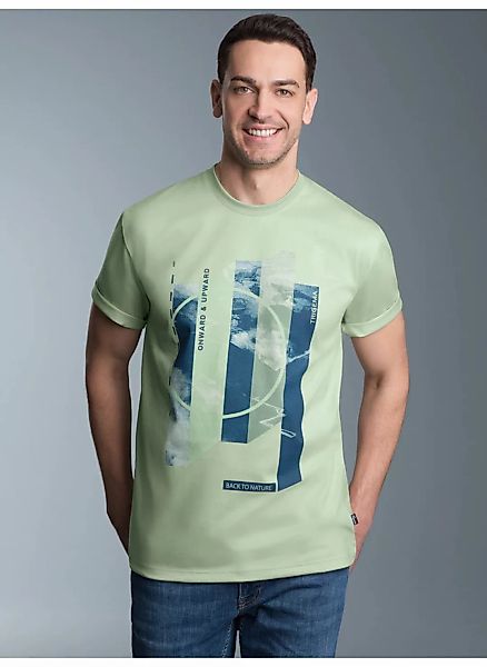 Trigema T-Shirt "TRIGEMA T-Shirt mit modischem Printmotiv", (1 tlg.) günstig online kaufen