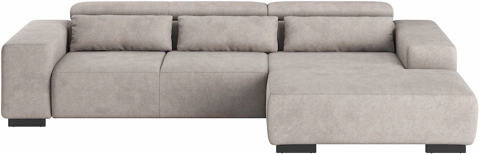 COTTA Ecksofa "Side L-Form, mit Kopfteilverstellung & 3 Nierenkissen", opti günstig online kaufen