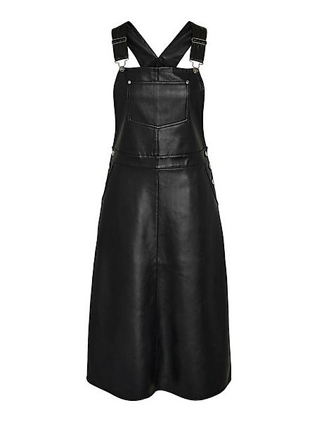 Noisy may Shirtkleid Leder-Coat-Optik Design mit verstellbaren Trägern (kni günstig online kaufen