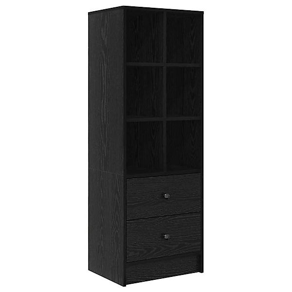 vidaXL Highboard Schwarze Eiche 45,5 x 34 x 127 cm Holzwerkstoff 869363 günstig online kaufen