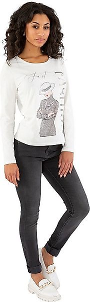 Gio Milano 3/4-Arm-Shirt G29-1117, Shirt "just Fashion" mit Strassbesatz le günstig online kaufen