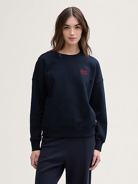 TOM TAILOR Denim Sweatshirt Strick & Sweatshirts Loose Fit Sweatshirt günstig online kaufen