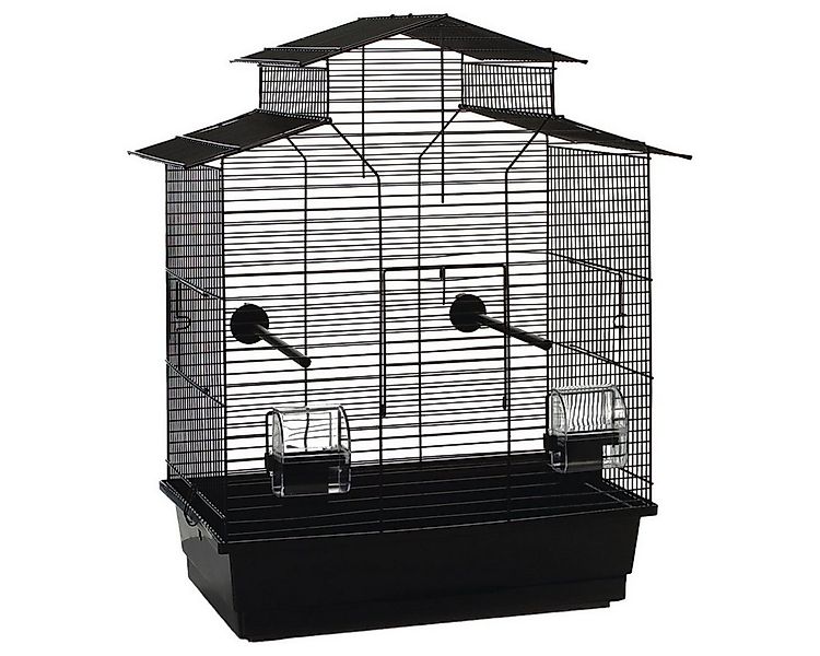 Beeztees Vogelkäfig Vogelkäfig Iza 2 Pagoda schwarz günstig online kaufen