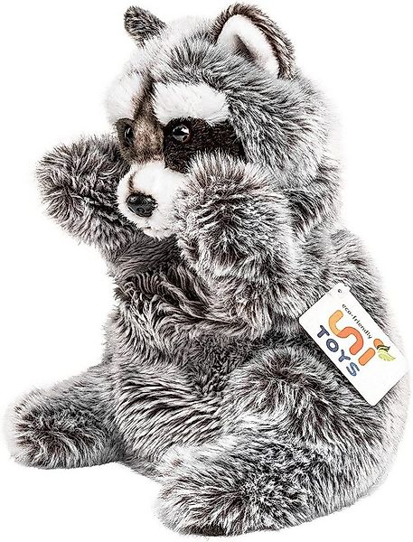 Uni-Toys Kuscheltier Handpuppe Waschbär - 26 cm (Höhe) - Plüsch-Bär - Plüsc günstig online kaufen