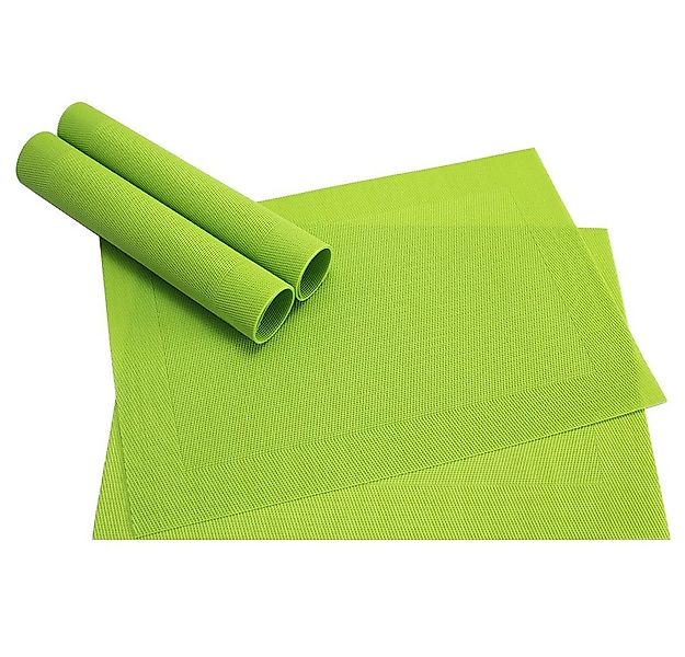 matches21 HOME & HOBBY Platzset Tischset BORDA 4er Grün Hellgrün Tischunter günstig online kaufen