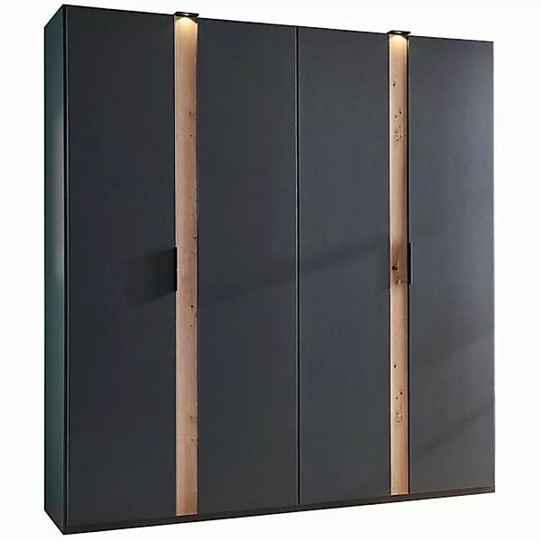 Lomadox Kleiderschrank RONDA-43 Schlafzimmerschrank 200 cm breit inkl. Bele günstig online kaufen