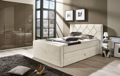PLACES OF STYLE Boxspringbett "Atlanta" inklusive Topper und Bettkasten günstig online kaufen