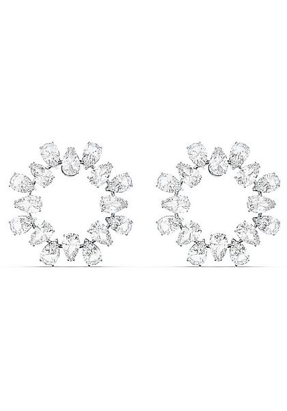 Swarovski Paar Ohrstecker Matrix Baguette Kreis, mit Swarovski® Kristall günstig online kaufen